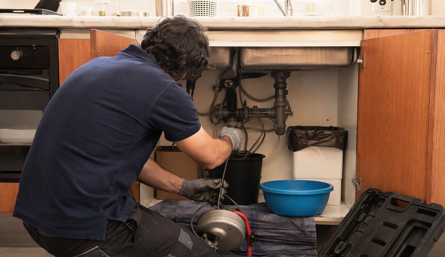 Disotturazione di uno scarico domestico a Bergamo