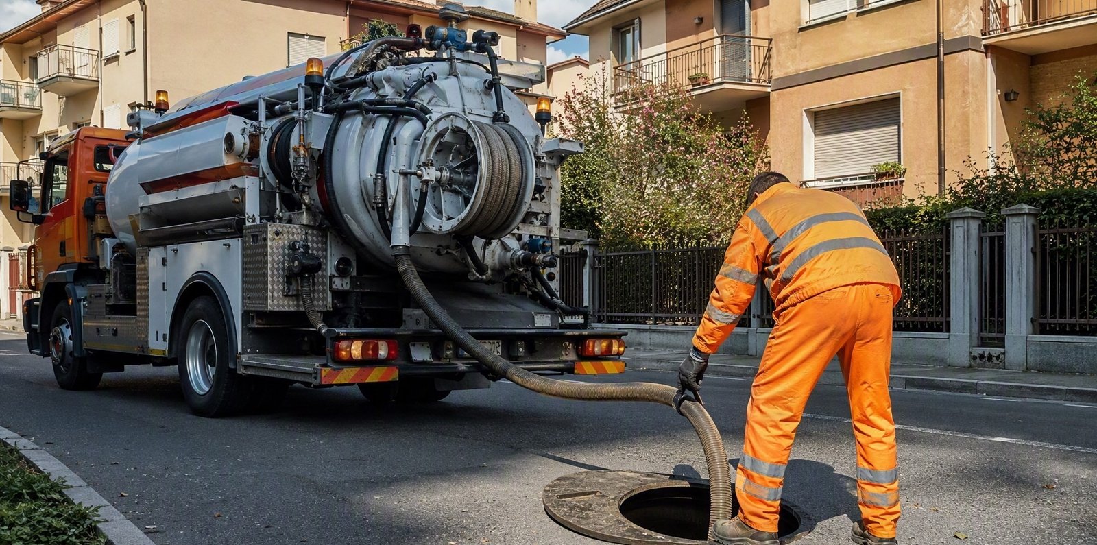 Pulizia vasche di sollevamento a Dalmine — stazione di pompaggio nel locale tecnico di un capannone